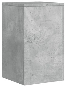 vidaXL Βάσεις Φυτών 2 τεμ. Γκρι Σκυρ. 30x30x50 εκ. Επεξεργασμένο Ξύλο
