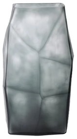 Βάζο Γυάλινο Roche 17x12,5xH31cm Grey Γυαλί