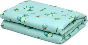 Παιδική Πετσέτα Θαλάσσης Microfiber (75x150) Kiokids Crocodile Μέντα 4357