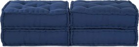 vidaXL Μονάδα Μοντέρνου Καναπέ 2 pcs Ινδικο 140 x 70 x 36 εκ Ύφασμα