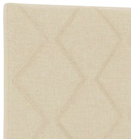 vidaXL Κεφαλάρι με κεφαλάρι Κρεμ 200 cm Τεχνητό Δέρμα