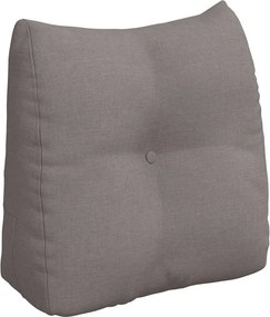 vidaXL Μαξιλάρι Πλάτης Taupe 45 x 24 x 50 εκ ύφασμα