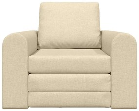 vidaXL Κρεβάτι καναπές Κρεμ 98 x 71 x 83 εκ. ύφασμα
