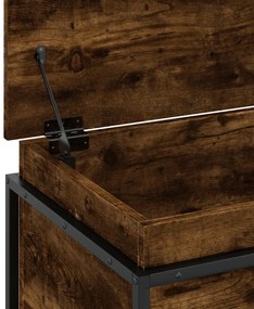 Κουτί Αποθήκευσης με Καπάκι Δρυς 100x40x51,5 εκ. Επεξ. Ξύλο - Καφέ