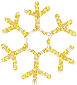 vidaXL Χριστουγενν. Φιγούρα Χιονονιφάδα 72 LED Θερμό Λευκό 38 x 37 εκ.