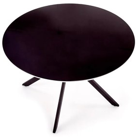 Τραπέζι Houston 753, Μαύρο, Άσπρο, 76cm, 37 kg, Επεξεργασμένο γυαλί, Ινοσανίδες μέσης πυκνότητας, Μέταλλο | Epipla1.gr