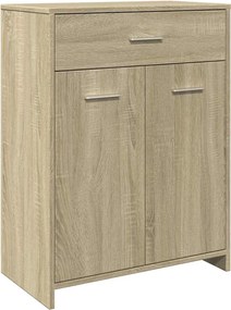 vidaXL Ντουλάπι Μπάνιου Sonoma Δρυς 60 x 33 x 80 εκ. από Επεξ. Ξύλο