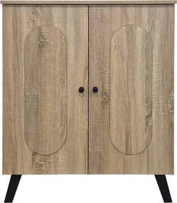 Παπουτσοθήκη-ντουλάπι Cathi pakoworld sonoma 80x34x95εκ