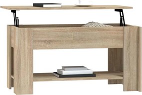 vidaXL Τραπεζάκι Σαλονιού Sonoma Δρυς 101x49x52 εκ. Επεξεργασμένο Ξύλο