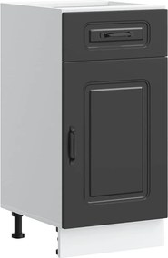 vidaXL ντουλάπι βάσης κουζίνας Kalmar Μαύρο από Επεξεργασμένο Ξύλο