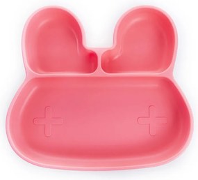 Πιάτο Σιλικόνης Με Χωρίσματα Babywise Κουνελάκι SLP042 Ροζ