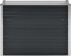 vidaXL Ζαρντινιέρα Υπερυψωμένη Ανθρακί 100x40x77 εκ. Γαλβαν. Χάλυβας