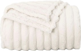 vidaXL Κουβέρτα Κρεμ 240 x 220 cm Μαλλί