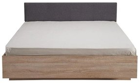 Ξύλινο Κρεβάτι Ritmo 160 Sonoma - Γκρί 160*200 εκ. 164x203x84.5 εκ.