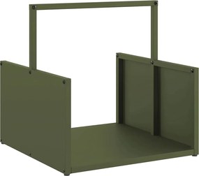 vidaXL Ράφι Καυσόξυλων 40x40x40 εκ. Χάλυβας ψυχρής έλασης