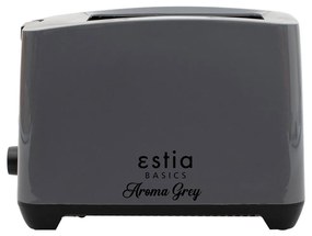 Φρυγανιέρα 2 Θέσεων 750W με 7 επίπεδα ψησίματος Aroma Estia  Γκρι