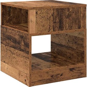 vidaXL End Table 2 pcs Παλιό ξύλο 40,5 x 40 x 45 εκ Επεξεργασμένο ξύλο