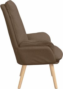 vidaXL Πολυθρόνα Καφέ 69 x 74 x 93 εκ. Πολυεστέρας και Κόντρα Πλακέ