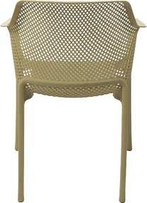 Πολυθρόνα Oviez pakoworld pp σε cappuccino απόχρωση 59x58x79εκ