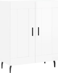 vidaXL Ντουλάπι Γυαλιστερό Λευκό 69,5x34x90 εκ. Επεξεργασμένο Ξύλο