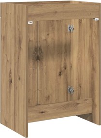 vidaXL Ντουλάπι Κάτω από τον Νιπτήρα Artisan Δρυς 56 x 37,5 x 81 εκ