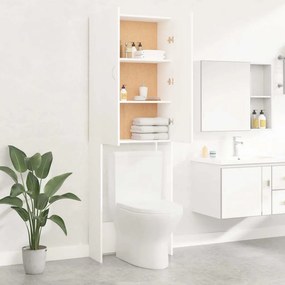 vidaXL Ντουλάπι Πλυντηρίου Λευκό 64 x 25,5 x 190 εκ.