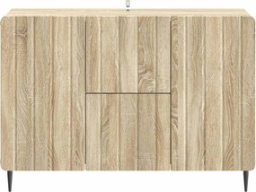 vidaXL Πλαϊνό γραφείο με συρτάρι Sonoma Δρυς 89 x 34,5 x 62 εκ.
