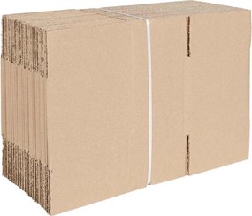 vidaXL Πτυσσόμενο Κουτί 50 τεμ. Φυσικό 24 x 13 x 13 εκ. Χαρτόνι