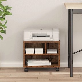 vidaXL Σταντ Εκτυπωτή Παλιό ξύλο 41 x 32 x 33.5 εκ. Επεξεργασμένο ξύλο