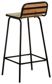 vidaXL Καρέκλες Μπαρ 4 τεμ. από Μασίφ Ανακυκλωμένο Ξύλο