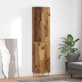 vidaXL Highboard 2 pcs Παλιό Ξύλο Επεξεργασμένο ξύλο