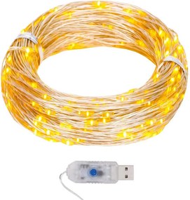 vidaXL Λαμπάκια LED Σειρά Micro 8 Λειτουργίες Θερμό Λευκό 40μ. 400 LED