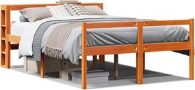 vidaXL Bed Frame 2 τμχ. Κερί Παλαίωσης 120 x 200 cm