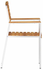 vidaXL Καρέκλα Κήπου 8 pcs Καφέ 56 x 54.5 x 87 εκ. Μασίφ ξύλο ακακίας