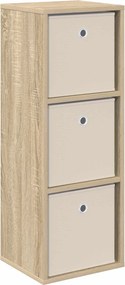 vidaXL Πλαϊνό γραφείο με συρτάρι Δρύς Sonoma 30,5 x 27 x 84,5 εκ