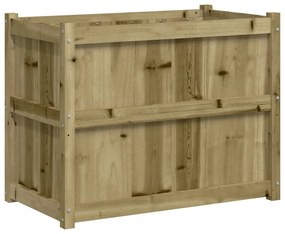 vidaXL Ζαρντινιέρα 90 x 50 x 70 εκ. από Εμποτισμένο Ξύλο Πεύκου