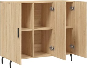 vidaXL Ντουλάπι Sonoma δρυς 90x34x80 εκ. Επεξεργασμένο Ξύλο