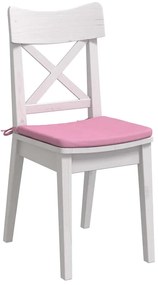 vidaXL Μαξιλάρια καθισμάτων 4 pcs Ροζ 40 x 40 x 3 cm ύφασμα