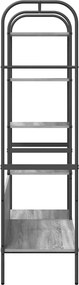 vidaXL Ράφι Ρούχων Γκρι 120 x 44 x 160 εκ Επεξεργασμένο Ξύλο