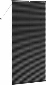 vidaXL Βενετσιάνικες Ρόδες Μαύρο 220 x 100 cm Αλουμίνιο