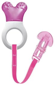 Μασητικό Οδοντοφυΐας Με Νερό Mini Cooler &amp; Clip 555G 2+ Μηνών Pink Mam Σιλικόνη