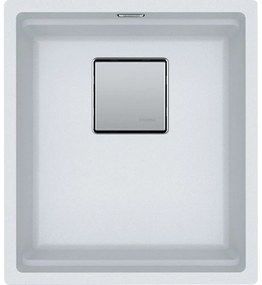 Franke Kubus 2 KNG 110-37 Polar White Υποκαθήμενος Γρανιτένιος Νεροχύτης 45cm