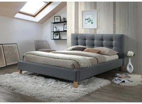 Επενδυμένο κρεβάτι Texas 180x200 με Ύφασμα  χρώμα Γκρι DIOMMI TEXAS180SZD
