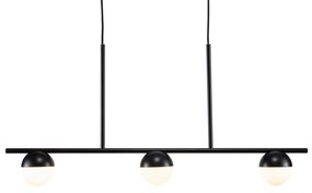 Φωτιστικό Οροφής - Ράγα Contina 3 2010953003 G9 5W 90x41,3cm Black Nordlux