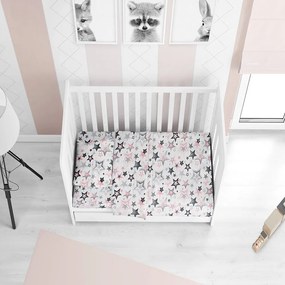 Πάπλωμα Βρεφικό Star 122 Grey-Pink DimCol 120x160cm 100% Βαμβάκι