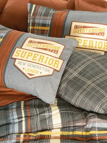 Ranforce Double Quilt Cover Set Ramiro - Cinnamon Cinnamon