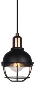 Φωτιστικό Κρεμαστό Μονόφωτο Μεταλλικό Μαύρο E27 15x15x150cm - Μέταλλο - DD-MA-0302