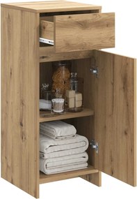 vidaXL Ντουλάπι Μπάνιου Artisan Δρυς 35 x 36,5 x 85 εκ.