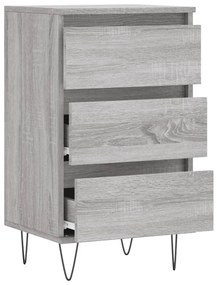vidaXL Συρταριέρα Γκρι Sonoma 40 x 35 x 70 εκ. από Επεξεργασμένο Ξύλο