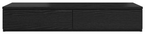 vidaXL Συρτάρια Κρεβατιού Μαύρο 80x36,5x16,5 εκ Επεξεργασμένο Ξύλο